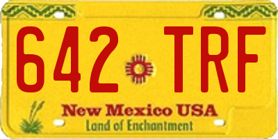 NM license plate 642TRF