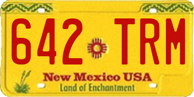 NM license plate 642TRM