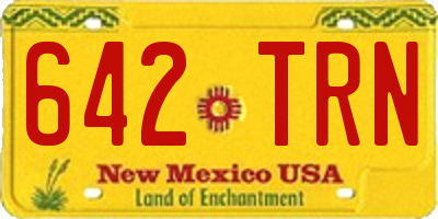 NM license plate 642TRN