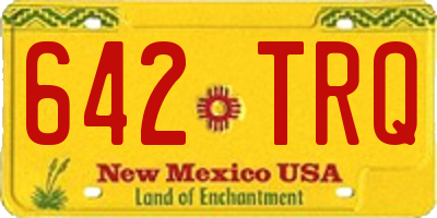 NM license plate 642TRQ