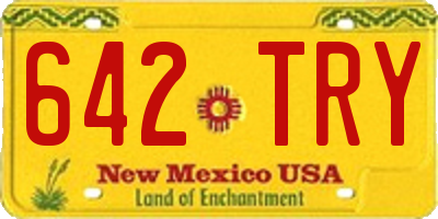 NM license plate 642TRY