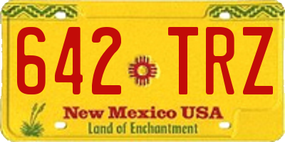 NM license plate 642TRZ
