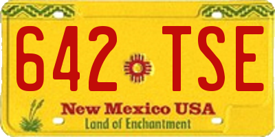 NM license plate 642TSE