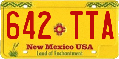 NM license plate 642TTA
