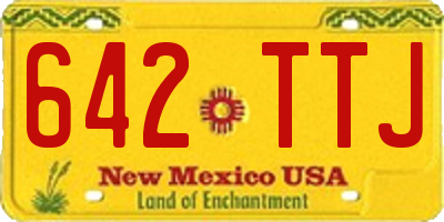 NM license plate 642TTJ