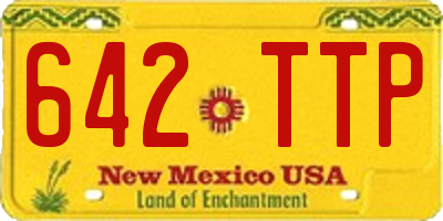 NM license plate 642TTP