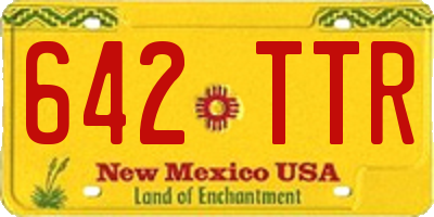 NM license plate 642TTR