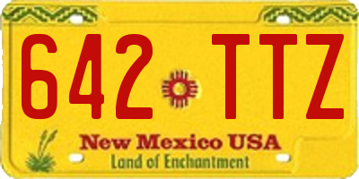 NM license plate 642TTZ
