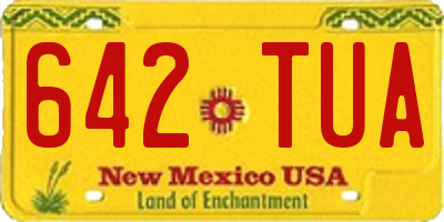 NM license plate 642TUA