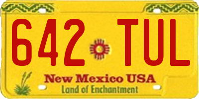 NM license plate 642TUL