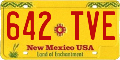 NM license plate 642TVE
