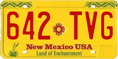 NM license plate 642TVG