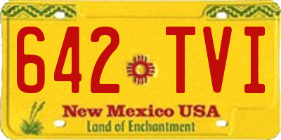 NM license plate 642TVI
