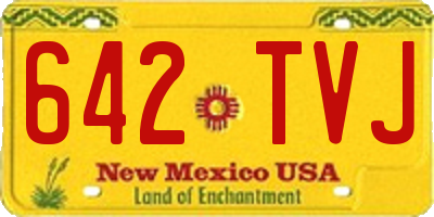 NM license plate 642TVJ