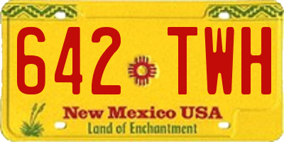 NM license plate 642TWH