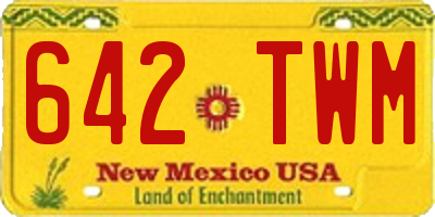NM license plate 642TWM
