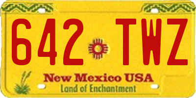 NM license plate 642TWZ