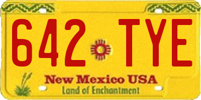 NM license plate 642TYE