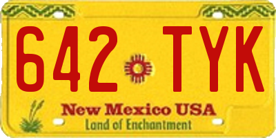 NM license plate 642TYK
