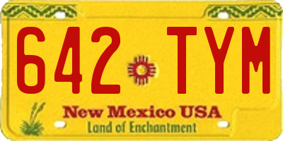 NM license plate 642TYM