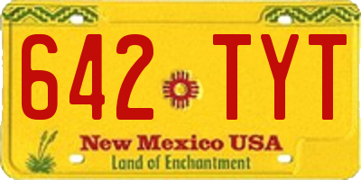 NM license plate 642TYT