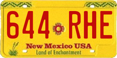 NM license plate 644RHE