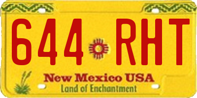 NM license plate 644RHT
