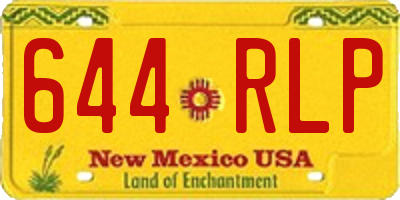 NM license plate 644RLP