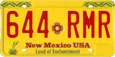 NM license plate 644RMR