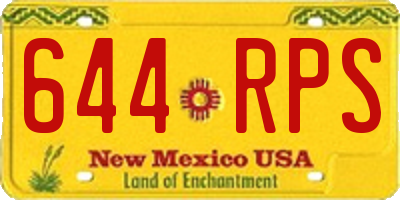 NM license plate 644RPS