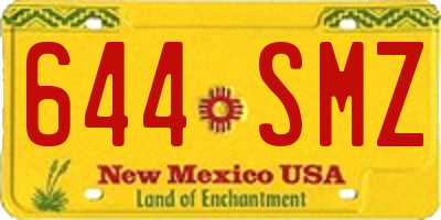 NM license plate 644SMZ