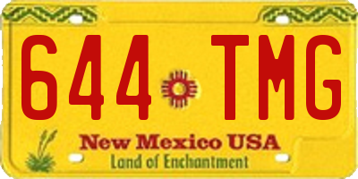NM license plate 644TMG