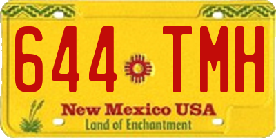 NM license plate 644TMH