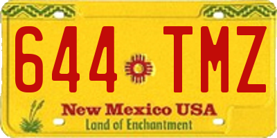 NM license plate 644TMZ