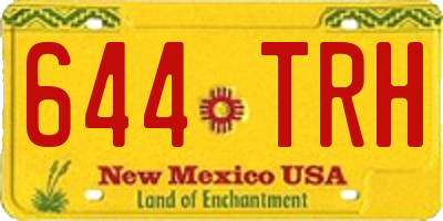 NM license plate 644TRH