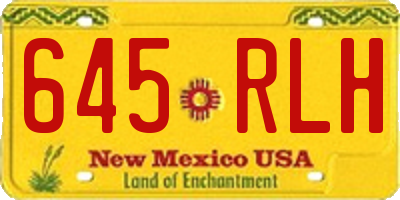 NM license plate 645RLH