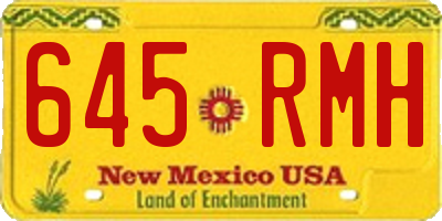 NM license plate 645RMH