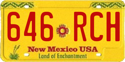 NM license plate 646RCH