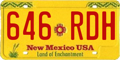 NM license plate 646RDH