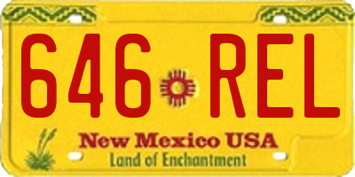 NM license plate 646REL