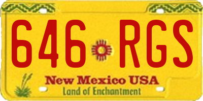 NM license plate 646RGS