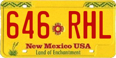 NM license plate 646RHL