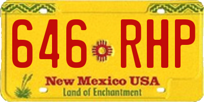 NM license plate 646RHP