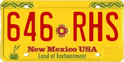 NM license plate 646RHS