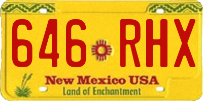 NM license plate 646RHX
