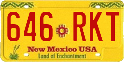 NM license plate 646RKT