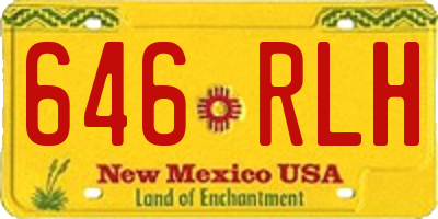 NM license plate 646RLH