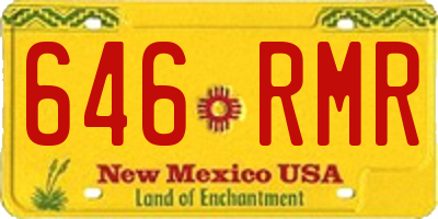 NM license plate 646RMR