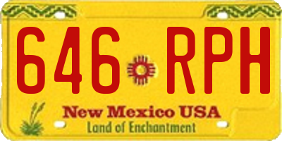 NM license plate 646RPH