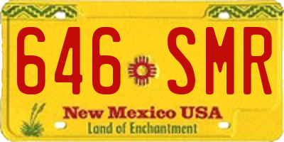 NM license plate 646SMR
